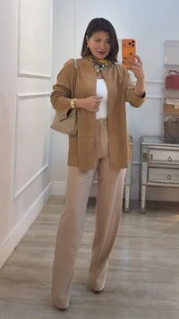 Maxi Cardigã Casaco Suede Suelen