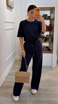 PRÉ-VENDA ENVIO ESTIMADO À PARTIR DO DIA 20/02 Conjunto Helena Blusa E Calça Pantalona