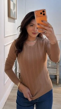 Blusa Tricot Katia Texturas E Detalhes Em Relevo Frontais