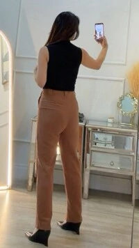 Blusa Canelada Vanessa Gola Alta