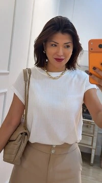 Blusa Ampla Karine Laterais Com Drapeado