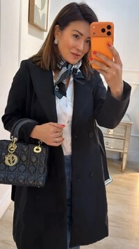 Casaco Sobretudo Lã Manuela Com Cinto