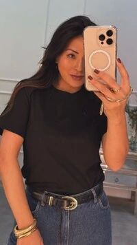 Blusa De Malha Saphira Detalhe Ombreiras E Recorte Nos Ombros