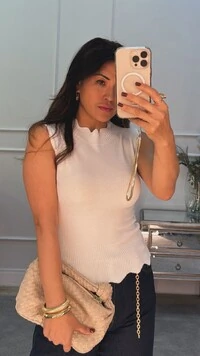 Regata Tricot Pietra Gola E Barrado Nuvem