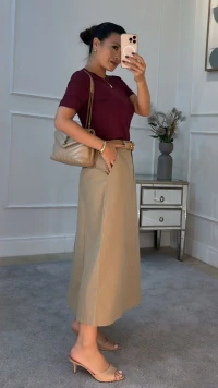 Blusa De Malha Noemi Mangas 3/4 Com Recortes