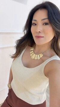 Colar Com Pingentes Assimétricos Texturizados