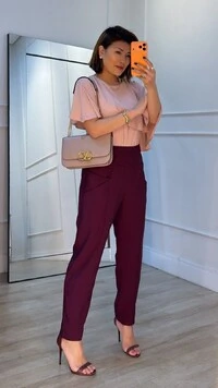 Blusa Crepe Laura Com Sobreposição De Babado Assimétrico