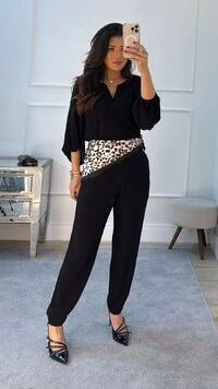 Lenço Acetinado Estampa Animal Print
