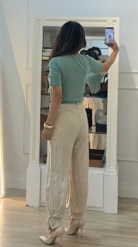 Blusa De Malha Noemi Mangas 3/4 Com Recortes