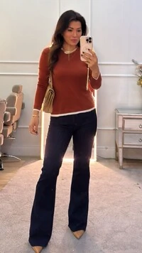 Blusa Mangas Longas Miriam Detalhe Vivo Bicolor
