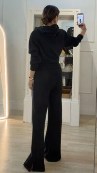 Conjunto Moletom Margareth Blusa E Calça Pantalona