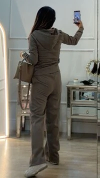 Calça Moletom Leila Pala Larga Com Amarração Frontal