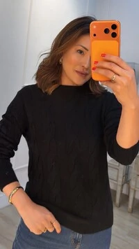 Blusa Tricot Rosangela Trançados Frontais