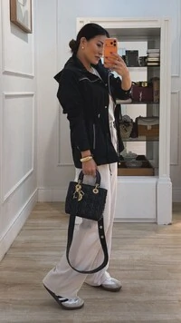 Parka Capuz Removível Maya Detalhe Bicolor Vivo E Pesponto