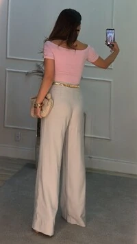 Blusa Canelada Ombro A Ombro Juliana