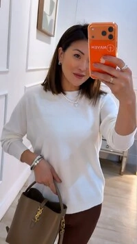 Blusa Tricot Mangas Longas Jussara Texturas Detalhe Vazado