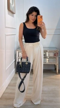 Regata Malha Decote Em U Aline Alças Largas