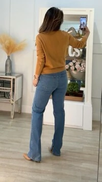 Blusa Tricot Monica Losangos E Nervuras Com Entremeios Na Vertical