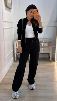 Blusa Tricot Gola Alta Trançados Pela Peça Nathaly Zíper Dourado