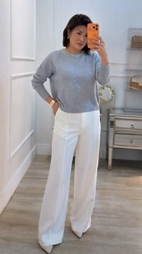Blusa Tricot Texturizada Fernanda Nervuras Em Zigue E Zague