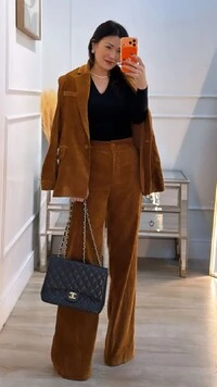Blazer Veludo Melissa Botões Forrados