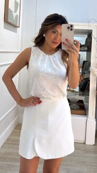 Macaquinho Compose Brenda Renda & Alfaiataria