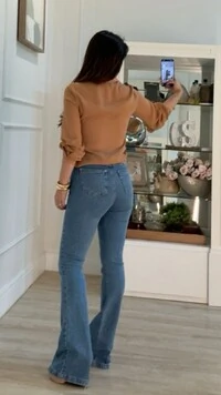 Camisa Chiffon Bárbara Mangas Longas Bufantes