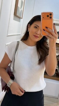 Blusa Ampla Tricot Julie Gola Canoa