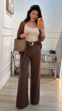 Kimono Capa Tricot Lulu Punhos Largos Canelados