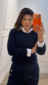Blusa Tricot Maithe Nervuras E Trançados Pela Peça