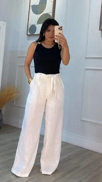 Blusa Regata Malha July Detalhe Fivela Dourada No Ombro