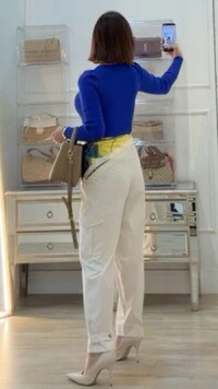 Blusa Tricot Canelado Gola Alta Brenda Mangas Princesa