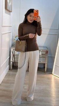 Blusa Tricot Cacharrel Amy Botões Dourados Nos Punhos