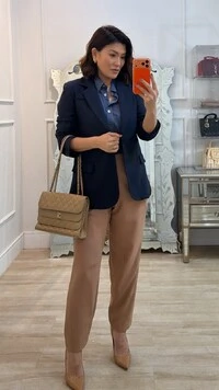 Maxi Blazer Cinthia Bolsos Fake Com Lapela