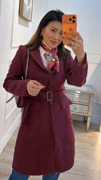 Lenço Acetinado Estampado Com Fivela E Elos