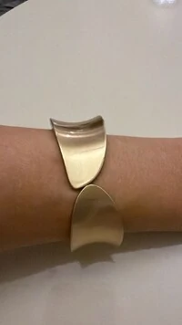 Bracelete Largo Contorno Achatado