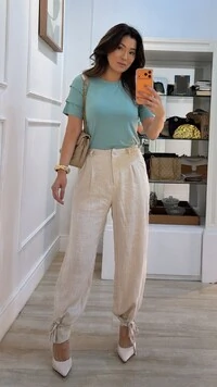 Blusa De Malha Noemi Mangas 3/4 Com Recortes