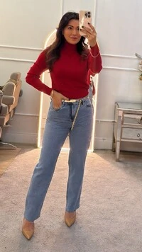 Blusa Tricot Basica Cacharrel Izabelly Nervuras Caneladas Nos Ombros