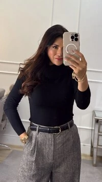Blusa Tricot Anahí Gola Rolê
