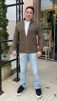 Suéter Tricot Pedro Gola Alta Zíper Frontal