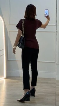 Blusa Tricot Canelado Assimétrica Catherine