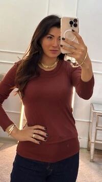 Kit Blusa Mangas Longas & Regata Jasmine