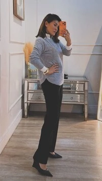 Blusa Tricot Nervuras Em Zigue-Zague Noelle Barrado Arredondado