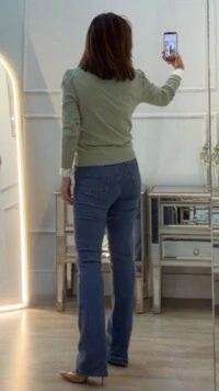 Blusa Tricot Mangas Princesas Nayara Nervuras Em Losangos