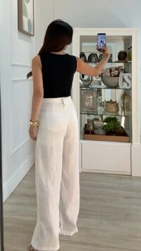 Blusa Regata Malha July Detalhe Fivela Dourada No Ombro