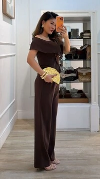 Blusa Alfaiataria Lady Decote Ombro A Ombro Sobreposição Assimétrica