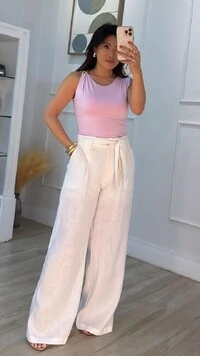 Blusa Regata Malha July Detalhe Fivela Dourada No Ombro