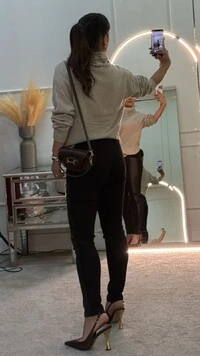 Calça Skinny Yasmin Com Detalhe Lateral De Couro Eco
