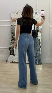 Blusa De Renda Graziela Gola Alta