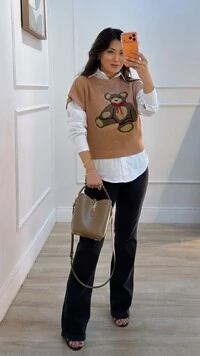 Tricot Amplo Toy Mangas Curtas